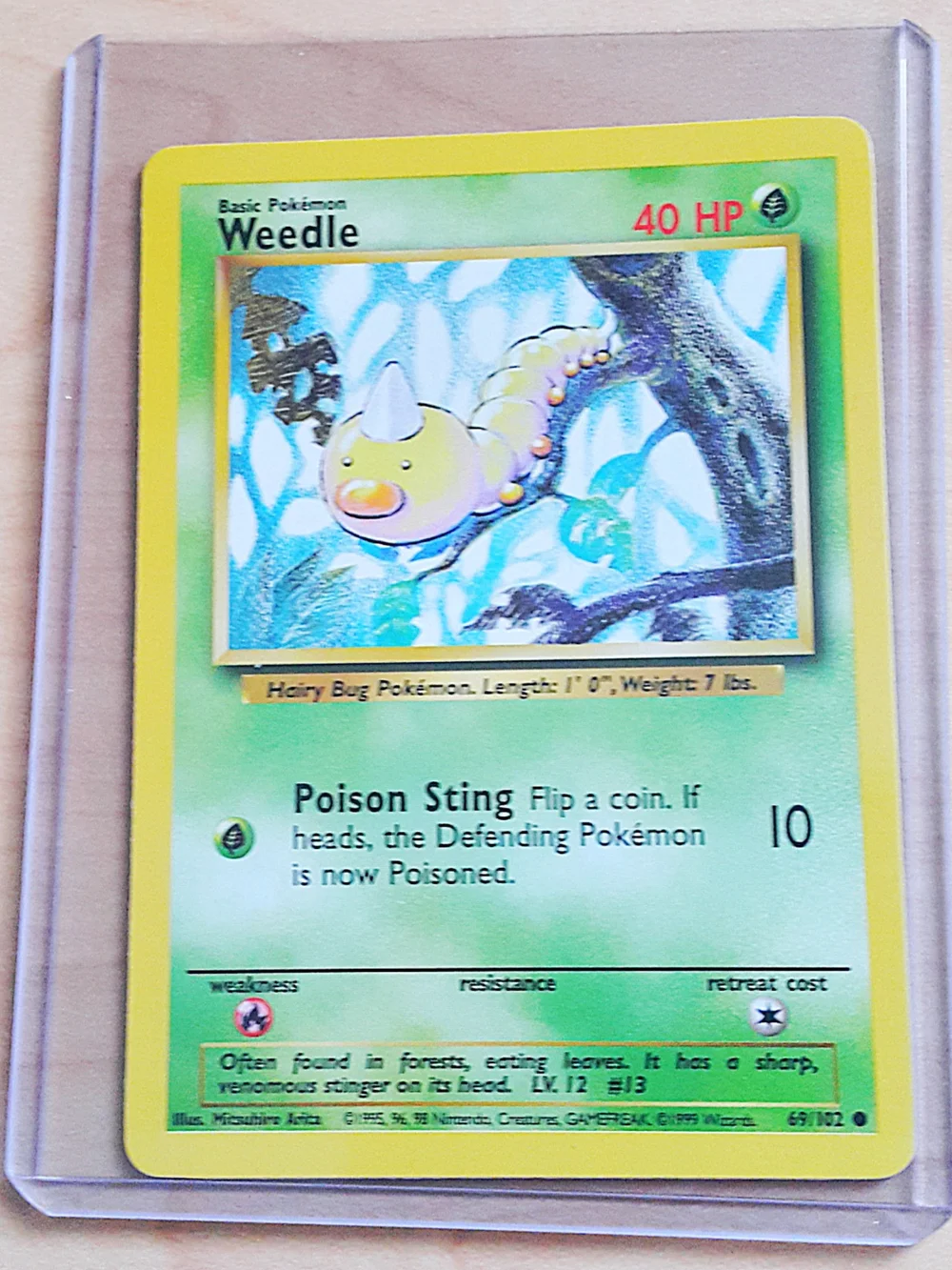 Mint Weedle Pokémon TCG